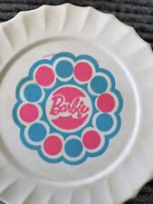 Vintage Barbie Plastic Play Dish Set Pink Blue Eagle Toys 1970  s 10-pieces