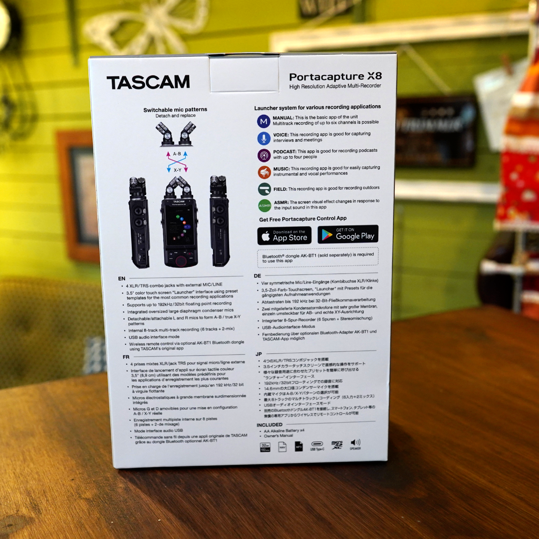 TASCAM Portacapture X8 32bit 192kHz 8 track Portable Recorder | eBay