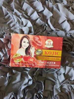 Kojic Tomato Gluta Collagen+ 7days whitening Soap. Remove blemish & blackmarks