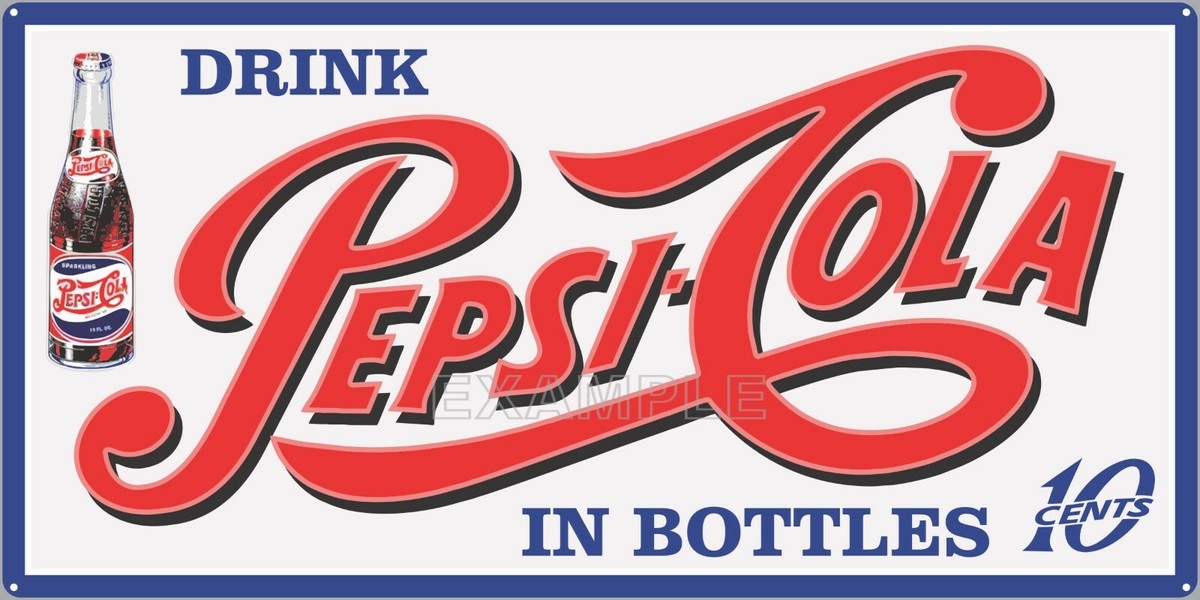 PAPAページ PEPSI COLA POP GENERAL STORE VINTAGE STYLE OLD SIGN REMAKE