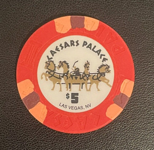 1993 Caesar's Palace Las Vegas Nevada $5 Chip 
