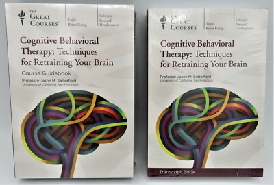 Great Courses COGNITIVE BEHAVIORAL THERAPY 12 cds w/COMPLETE TRANSCRIPTS SEALED!