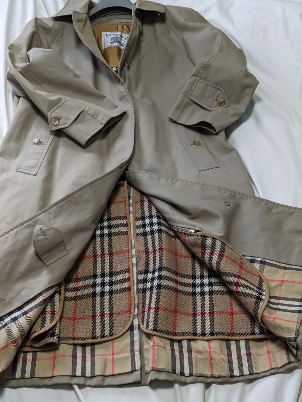 Burberry Bal Collar Coat with liner belt Woman from Japan