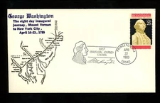 US Postal History Presidential Washington Inaugural Journey 1989 Princeton NJ