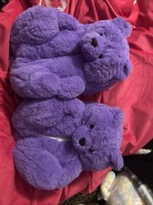 Teddy Bear slippers. Size 7 women, worn one time.
