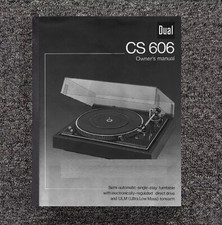 Manuale istruzioni proprietario adatto a doppio giradischi stereo 606