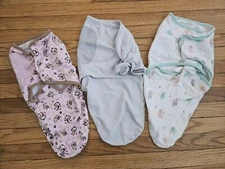 Newborn Swaddles Lot Of 3 SwaddleMe Ingenuity Bublo Baby 0-3 Months Girls