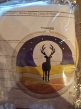 THREE In One Embroidary Craft New Seagoing Ship , Night Sky AND Desert Camel