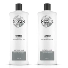 NIOXIN System 1 Cleanser Hair Thickening Shampoo 33.8 oz (2PACK) (New Packaging)