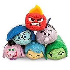 Disney Tsum Tsum Inside Out Set Of 6 Mini 3 1/2" Plush Doll NWT 