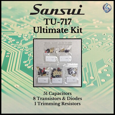 Sansui TU-717 Tuner Ultimate Upgrade Kit Genuine Parts Restoration
