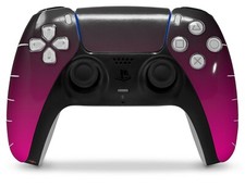 Skin Sony PS5 Controller Smooth Fades Hot Pink Black