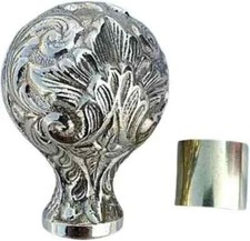 Vintage Walking Handle Brass Solid Knob Head Cane for Wooden Walking Stick