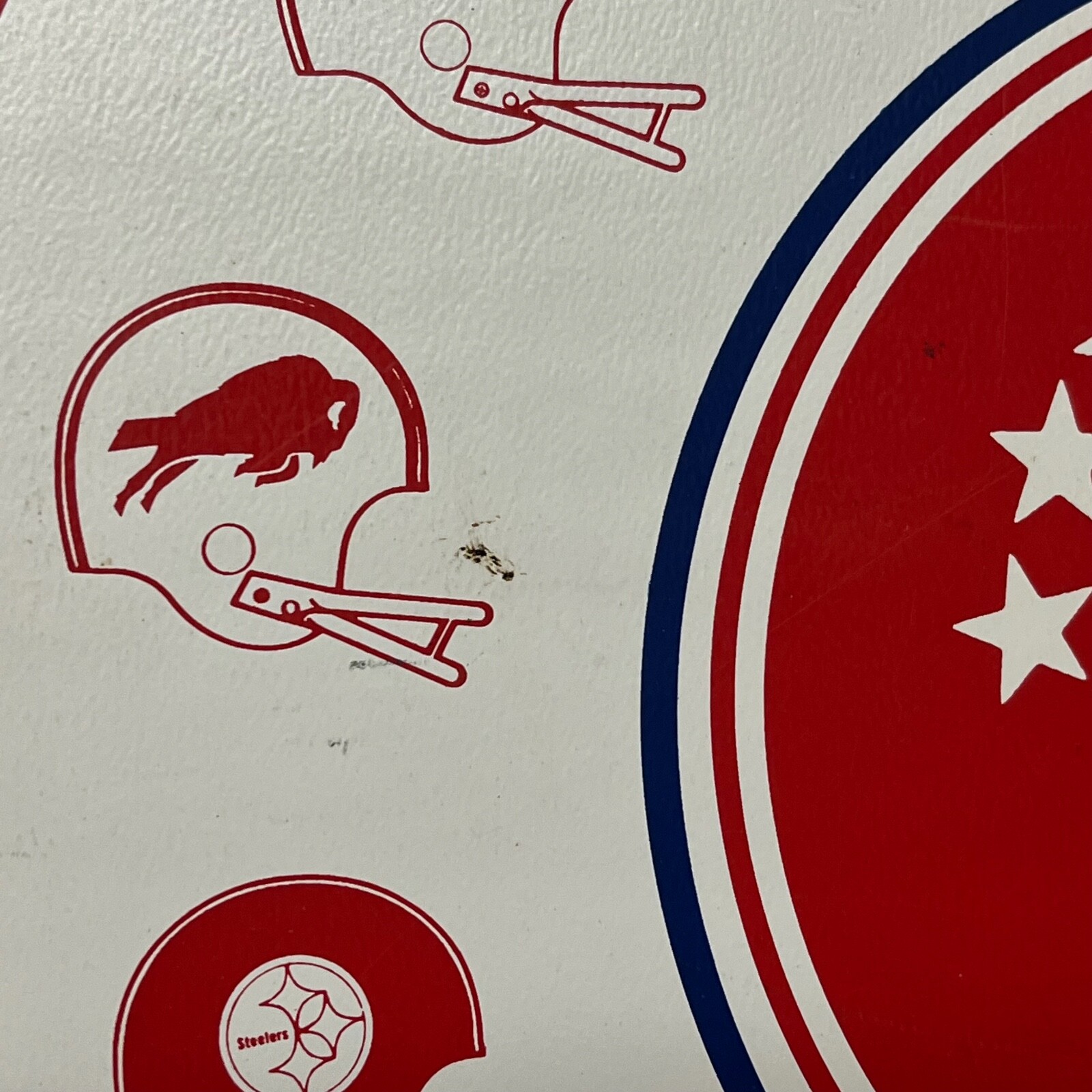 Vtg NFL Football Stadium Seat Cushion AFC NFC Retro Old Logos Packers