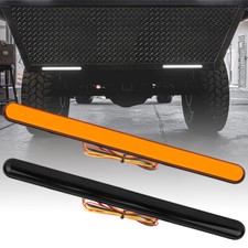 2x Amber White Flowing Led Truck Drl Turn Signal Tail Strip Light Bar Running 9