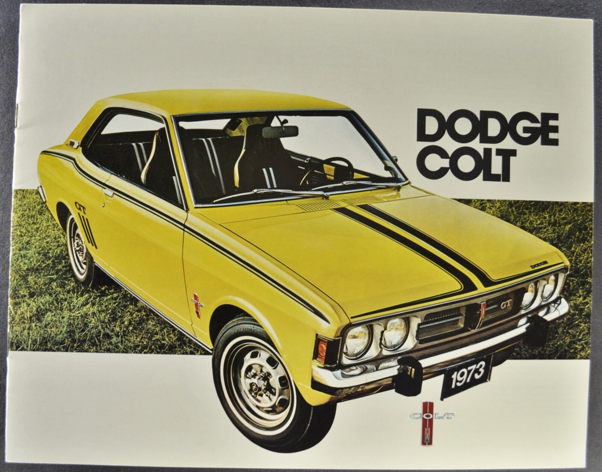 1973 Dodge Colt Brochure GT Hardtop Coupe Wagon Mitsubishi