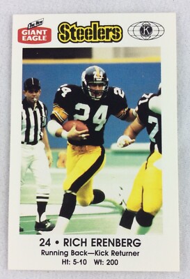 プレミアリーグ マーキング Lextra ブラック　ROBBEN 16 NFL 1986 Pittsburgh Steelers Police Football Card-Rich Erenberg