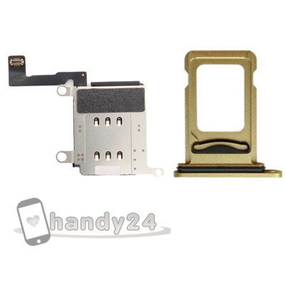 iPhone 12 Pro Max Dual Sim Card Reader Kartenleser Slot Sim Tray Schacht   Gold