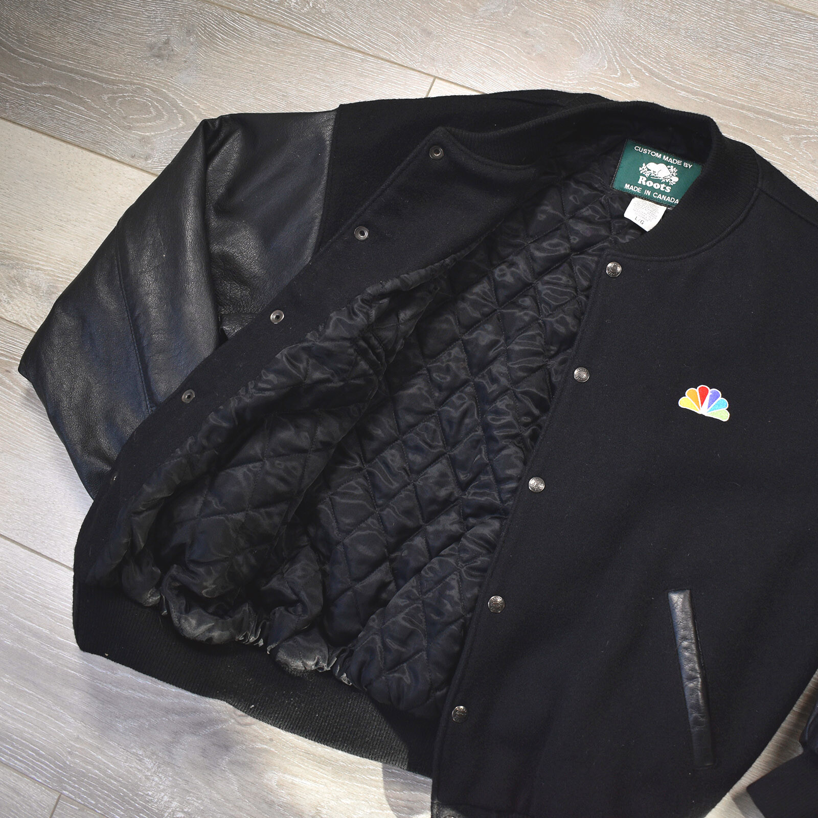 roots custom varsity jacket