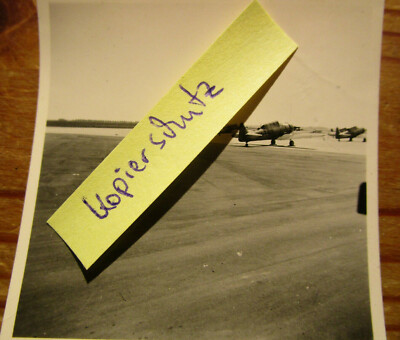 Agfa Lupex Foto 6 x 6 cm Deutsche Jagdflugzeuge Flugplatz