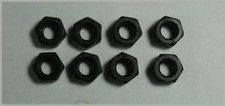 M8 Metric Steel Hex Nut Black Oxide Qty 8