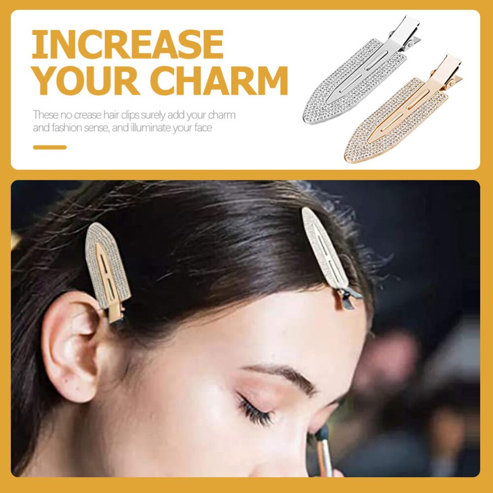 2 PCS Metal Hair Clip Clips for Bangs No Crease Miss eBay
