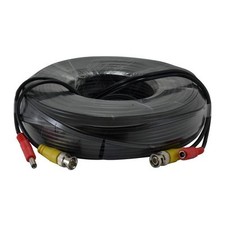50ft Video Power All-in-One CCTV Cable Support HD-CVI, HD-TVI, AHD. black
