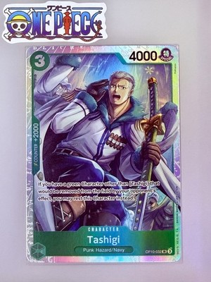 One Piece Card Game   COLOR: GREEN OP10-032 TASHIGI SR FOIL NM ENGLISH