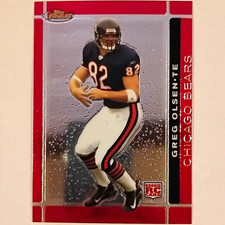 Topps 2007 Finest Greg Olsen Rookie #127 Chicago Bears Football Card. rookie card picture
