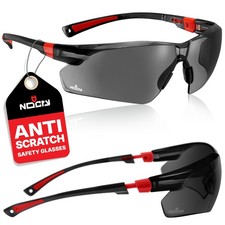 Safety Sunglasses with Green Tinted Wraparound Lenses; Tinted Safety Glasses ...