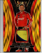 🔥2025 Panini Select #SS-JAL Justin Allgaier Selective Swatches Gold #8/10 SSP🔥