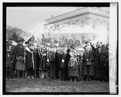 Calvin Coolidge & Indian group,1/19/24,President of the United States,1924