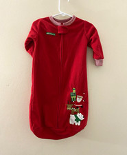 Carter's Holiday Wearable Blanket Sleep Sack, 0-9 Months, Red/White/Green