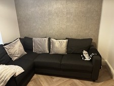 Grey Sofa / Sofa Bed With Storage
