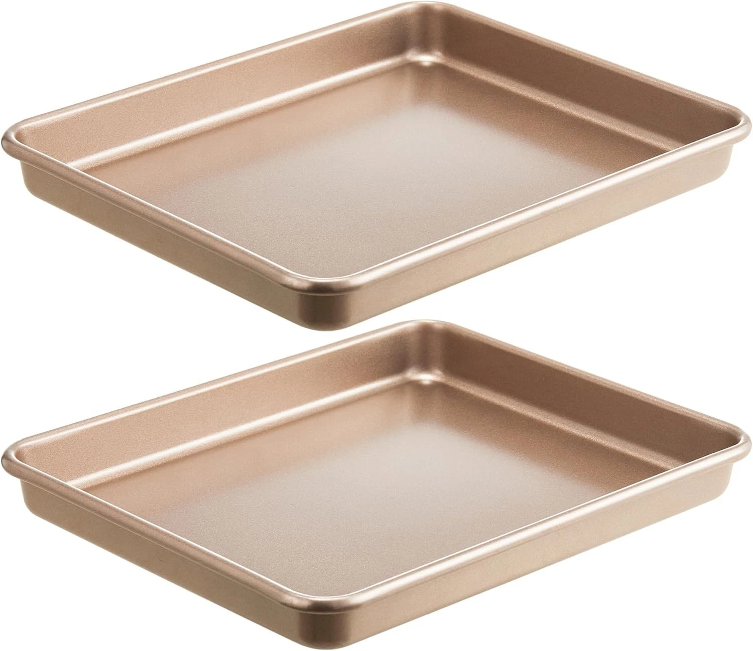 2 Pack 11 x 9 Inch Toaster Oven Pans & Trays Small Baking Sheet Set Cooking