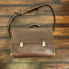 Denise Messenger Shoulder Bag Full Grain Leather Made in USA Academia Preppy