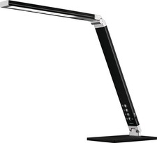 Hansa Schreibtischleuchte Magic Light Alu.schwarz H.max.420mm Standfuß m.LED