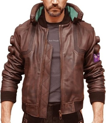 Ultimate Samurai 2077 Embroidered Gaming Cosplay Bomber Leather Motorbike Jacket