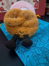 Jellycat  Amuseable Pretzel Bag Charm Keychain Soft Toy NWT 2026 DEAL FLASH SALE