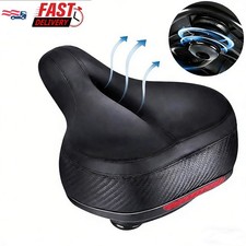 Bicycle Saddle Seat Comfort Wide Bike Seat Cushion Soft Padded Mountain Cruiser