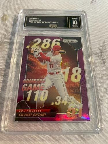 2020 Panini Prizm Numbers Game #NG-8 Shohei Ohtani Angels