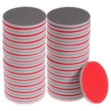 50pcs 2000 Grit Sanding Sponge 3 Inch Hook and Loop Sponge Sanding Disc Wet/Dry