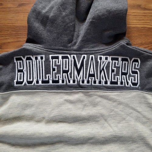 Purdue Boilermakers Sudadera con Capucha Para Hombre Talla Grande Campeón Pullover Bordado RARO - Imagen 8 de 8