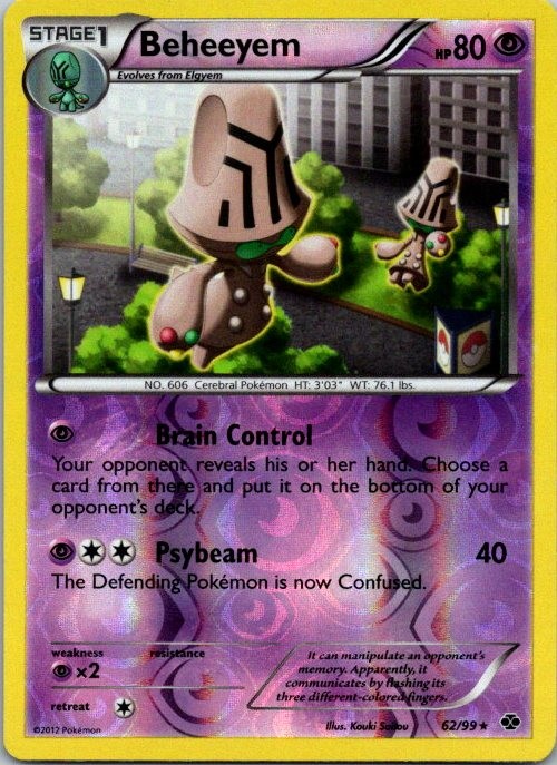 Beheeyem Reverse Holo Rare Next Destinies 62/99 LP