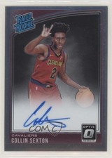 2018-19 Panini Donruss Optic Rated Rookie Signatures Collin Sexton #180 Auto 0iz