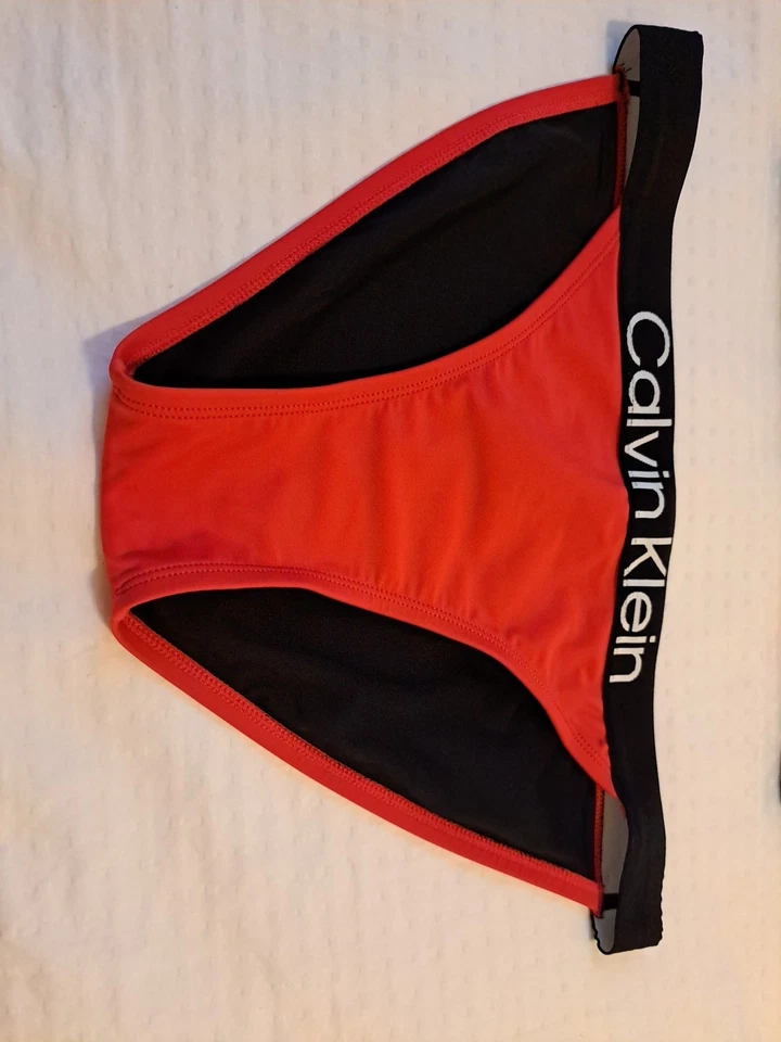 Calvin Klein Bikini Red Black Size XL EUC - Image 2 of 4