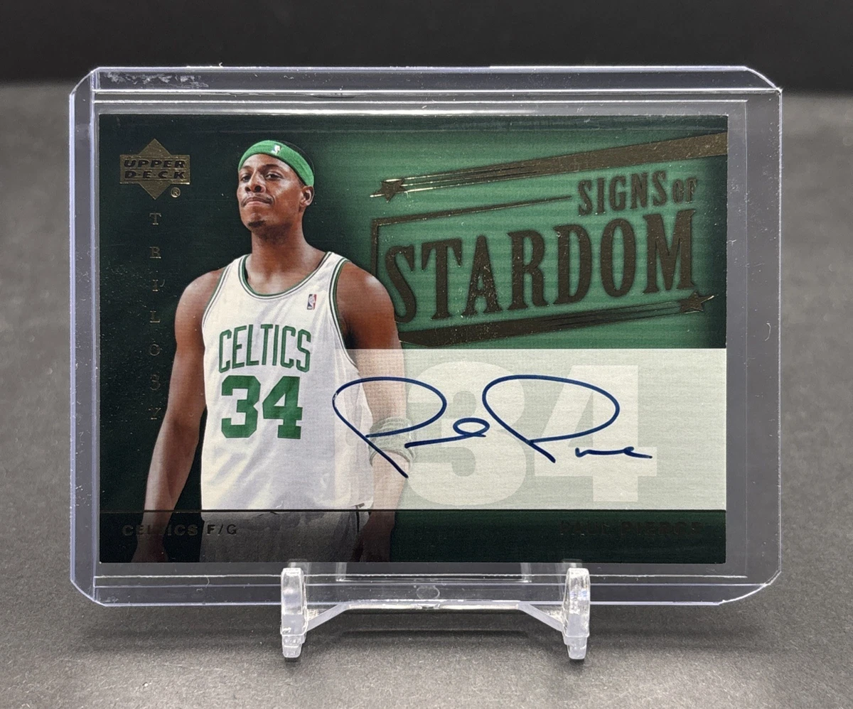 Upper Deck Paul Pierce Basketball Autographed Sports Trading Cards