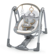 Ingenuity Swing n Go Portable Baby Swing Bella Teddy 5 Speeds 8 Melodies 2 Toys