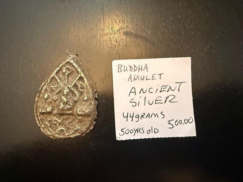 Ancient Buddha Silver Amulet