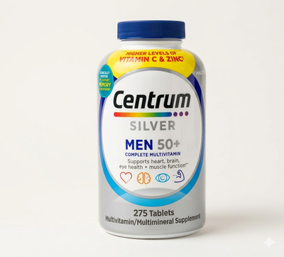 Centrum Silver Men 50+ Multivitamin 275 Tablets  Exp 09/2027